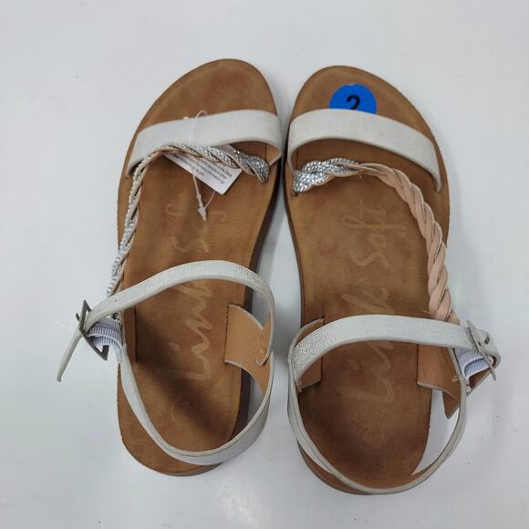 NEW Link Soft Silver Strappy Sandals Size 2 - Picture 5 of 9